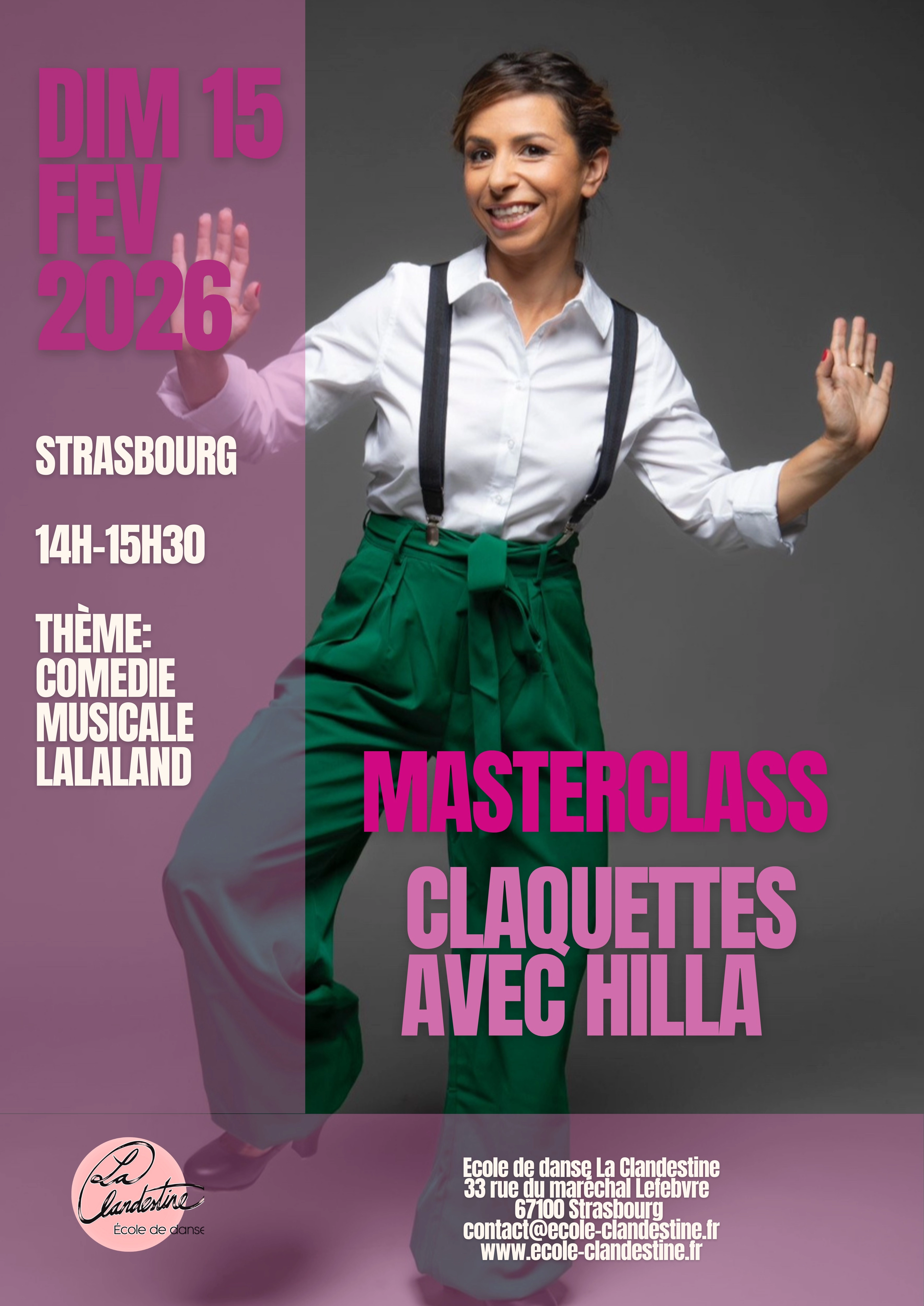 Photo MasterClass Claquettes avec Hilla