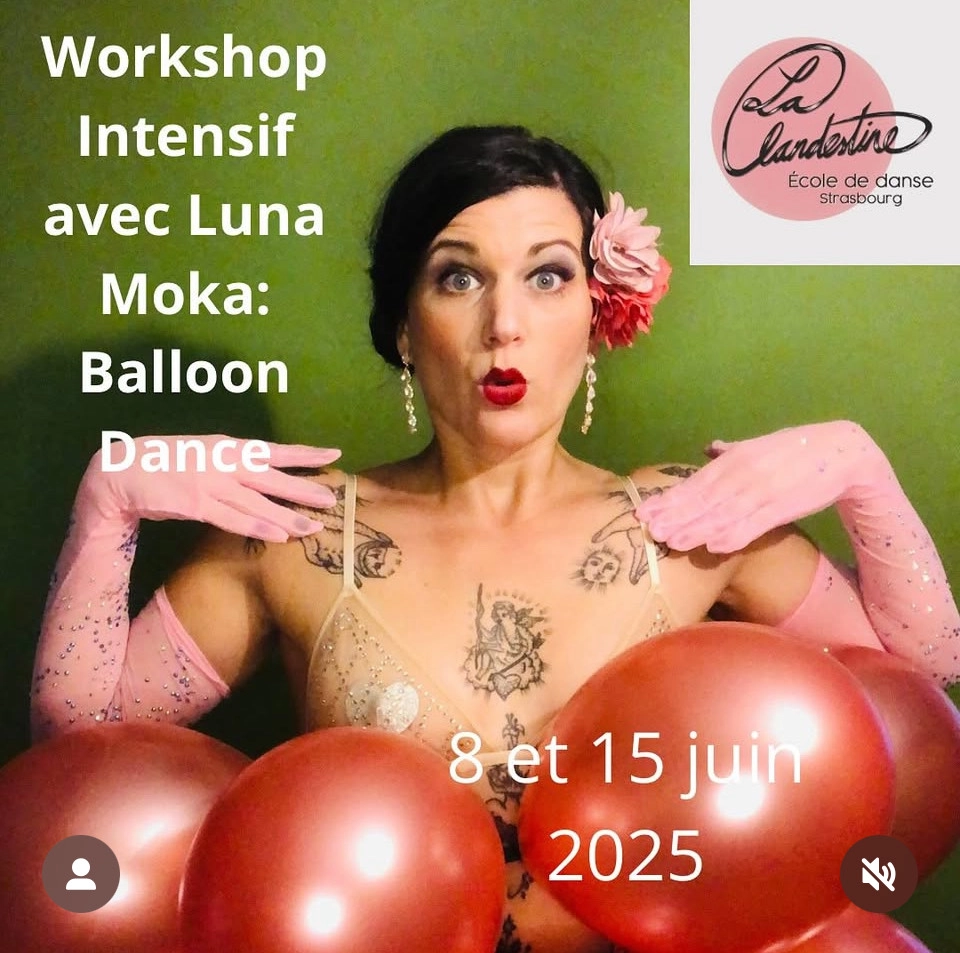 Photo Stage Intensif Effeuillage Burlesque avec Luna Moka