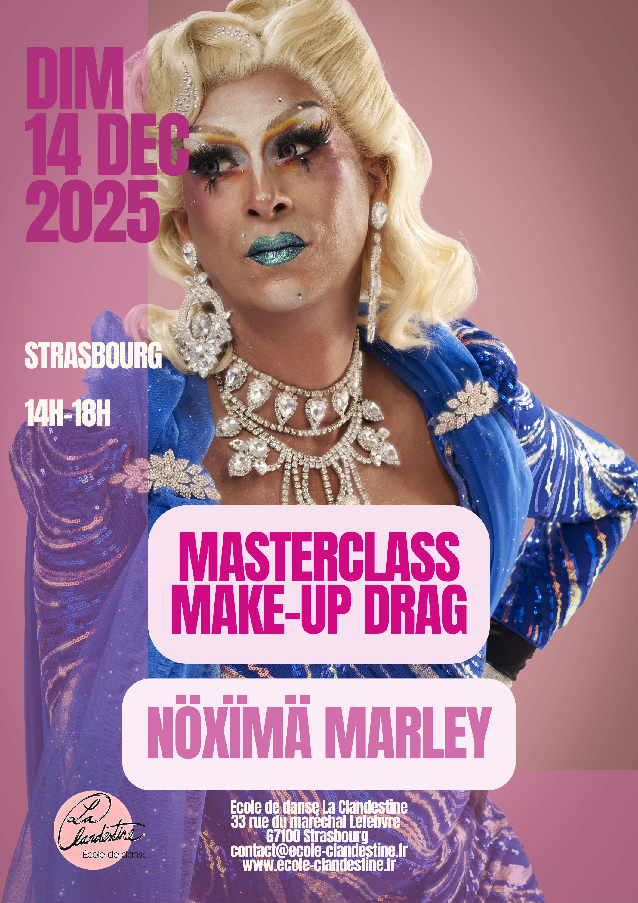 Photo MasterClass Make-Up Drag avec Nöxïmä Marley